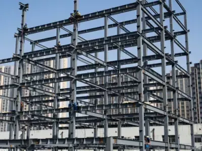 Bangunan gudang logam prefab yang mudah dan praktis