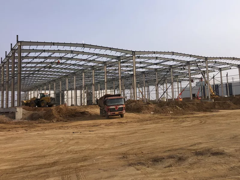 Bangunan gudang logam baja prefab